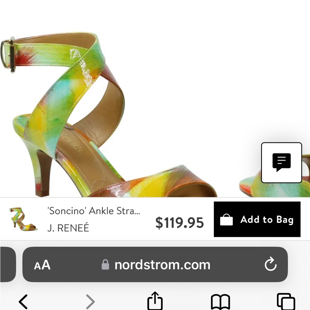 J.Renee multicolored heels size 8.5, never worn, brand new